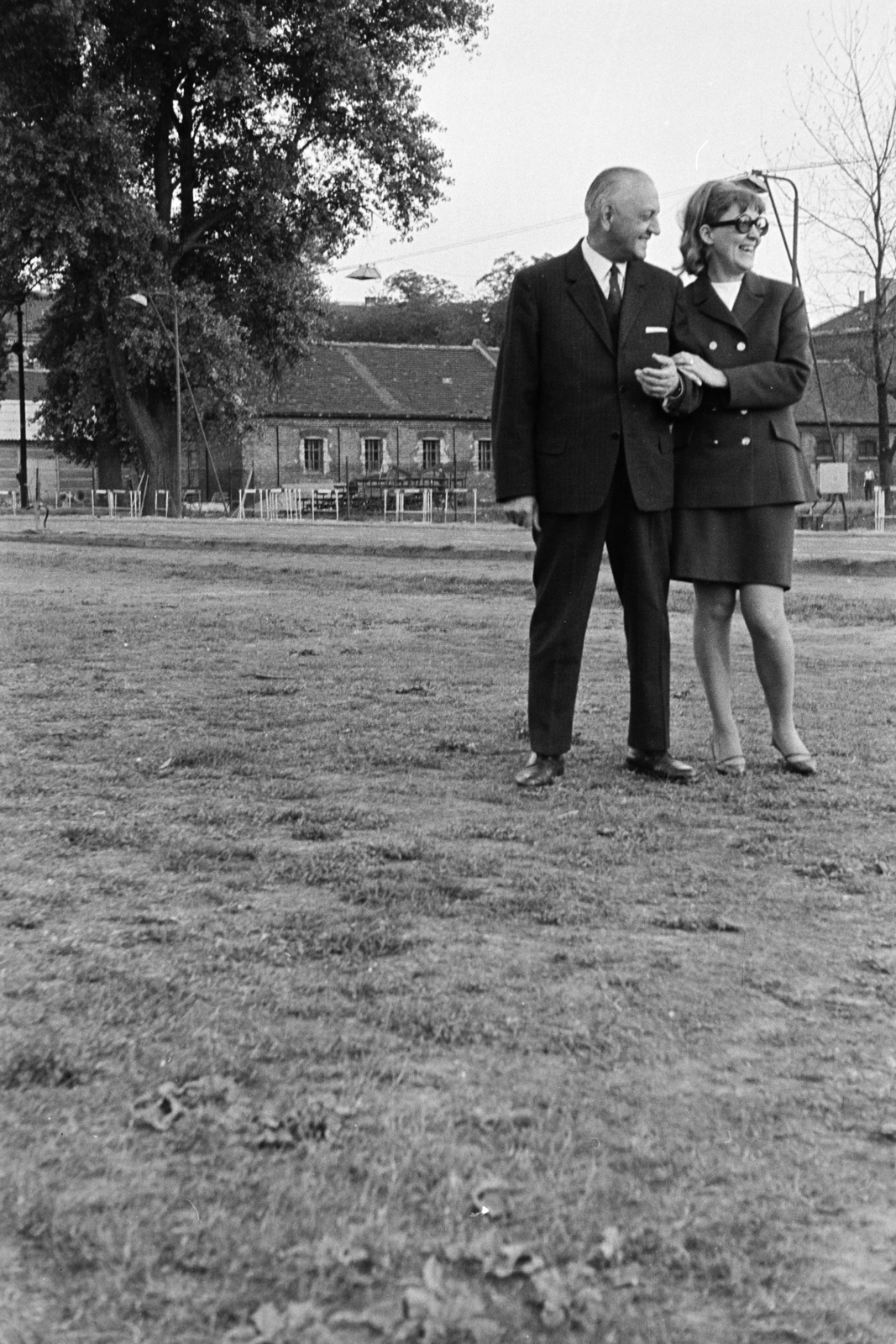 1960, Szathmáry Géza dr., man and woman, Fortepan #211737