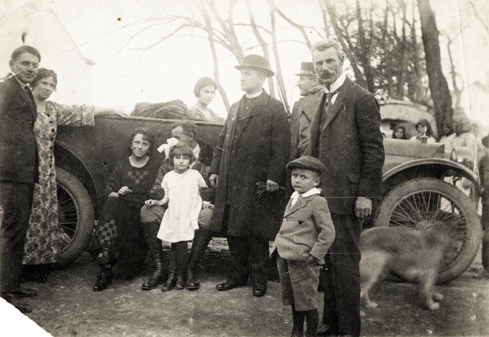 1933, Székely Márton, family, dog, Fortepan #211752