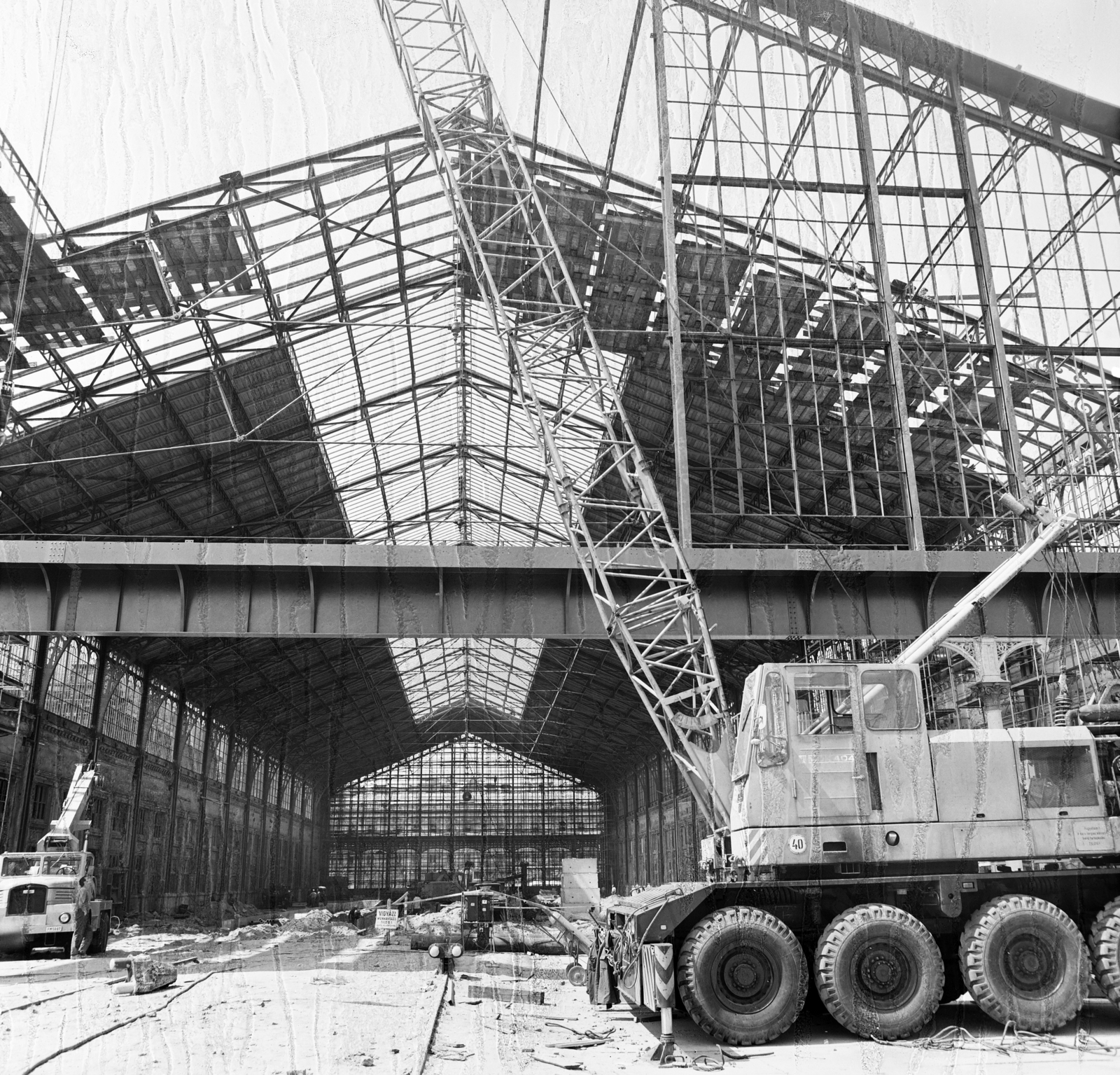 Magyarország, Budapest VI., a Nyugati pályaudvar csarnokának rekonstrukciója., 1978, UVATERV, Budapest, Fortepan #211925