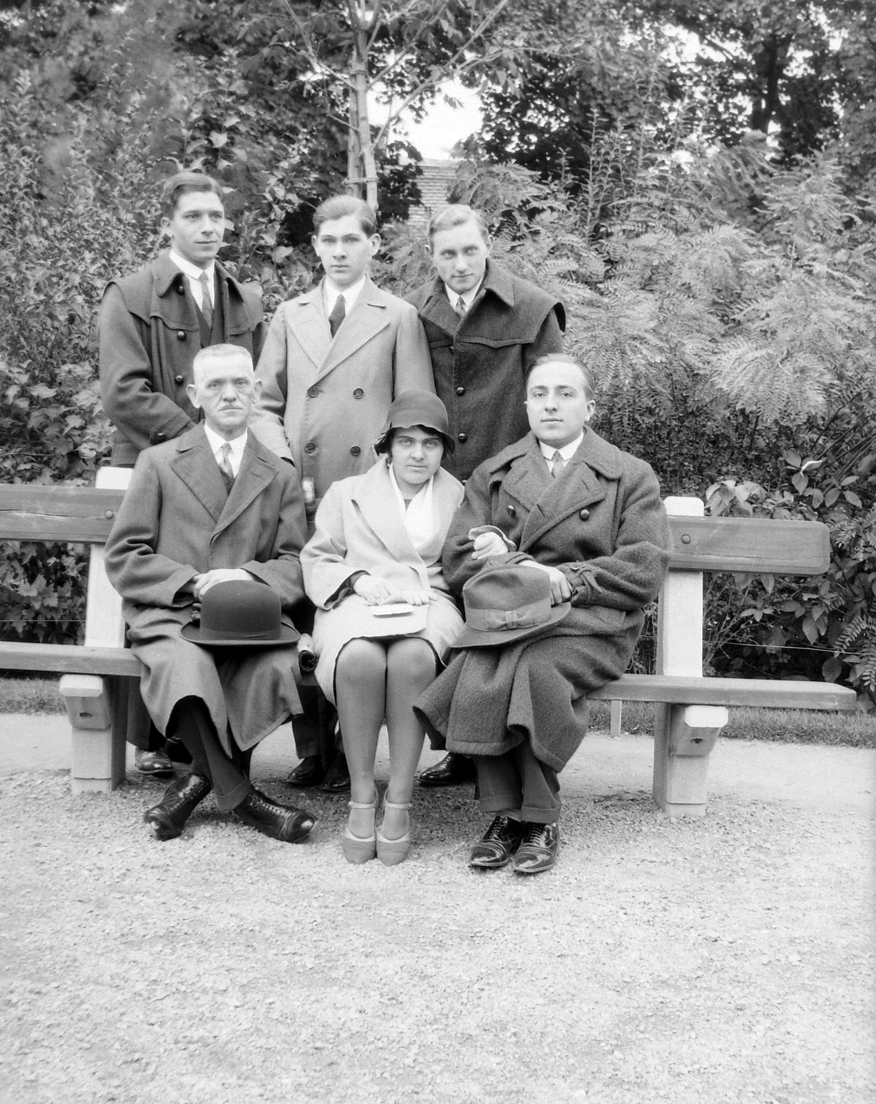 1930, Fortepan, men, woman, bench, Fortepan #21220