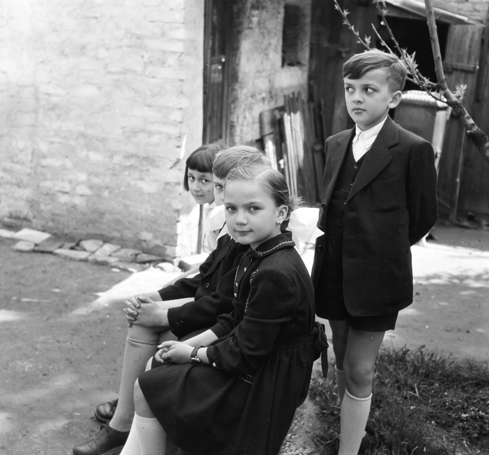 1959, Adelhardt Márta, kids, Fortepan #212314