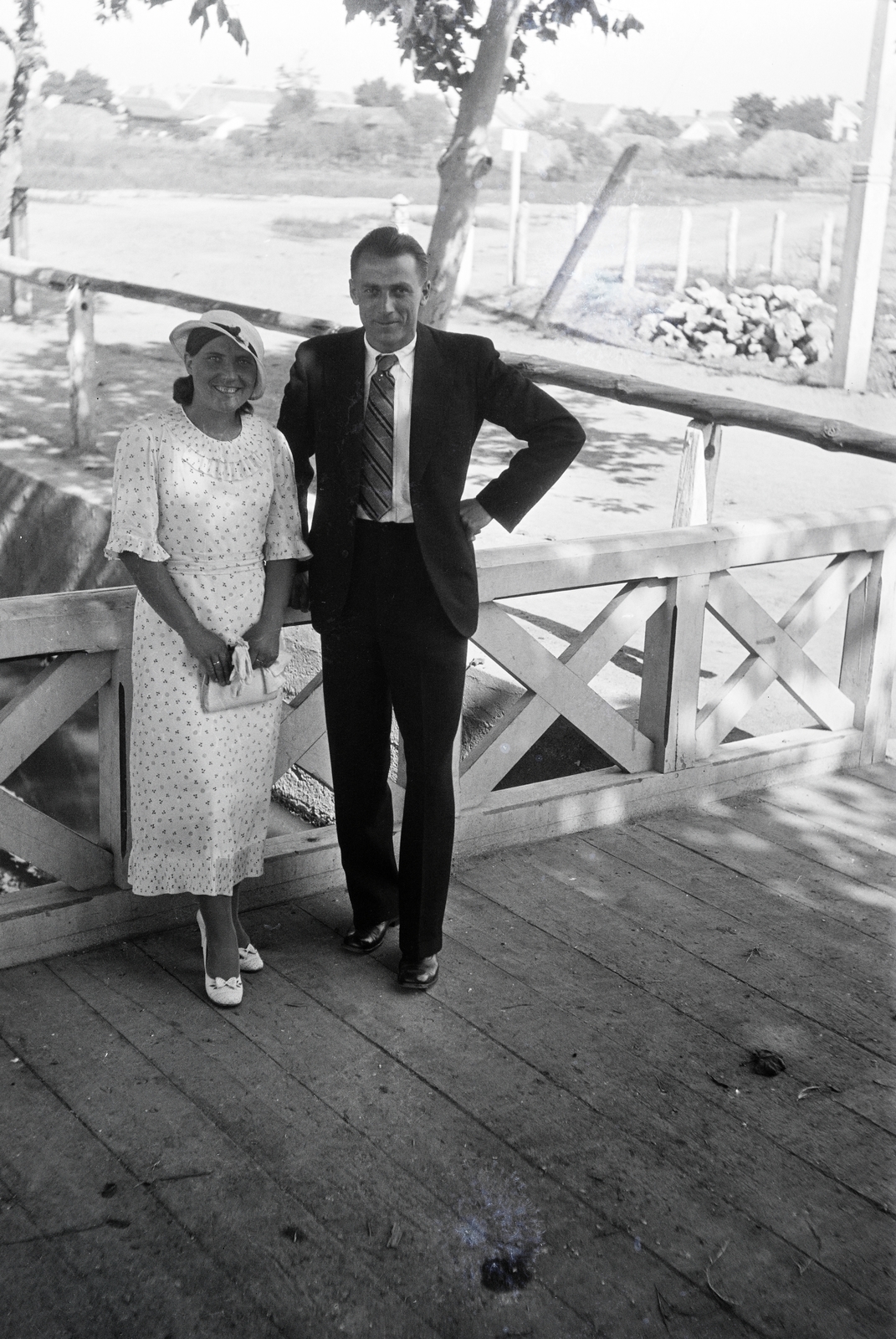 1941, Adelhardt Márta, man and woman, Fortepan #212371