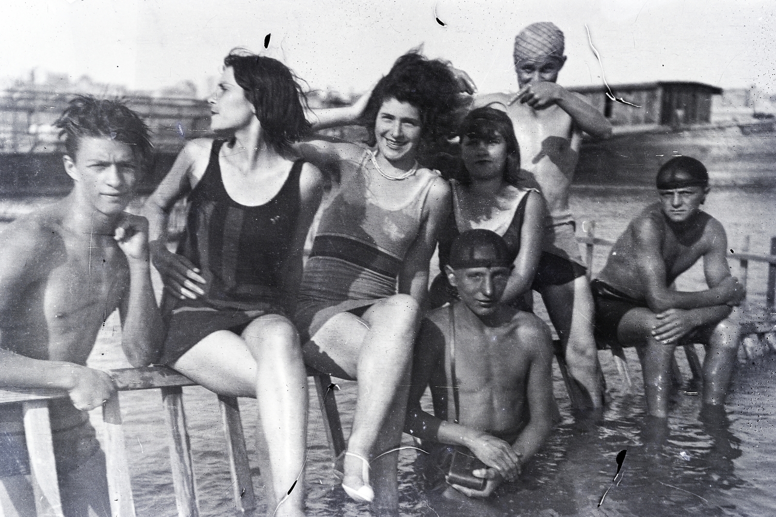1935, Adelhardt Márta, bathing suit, Fortepan #212382