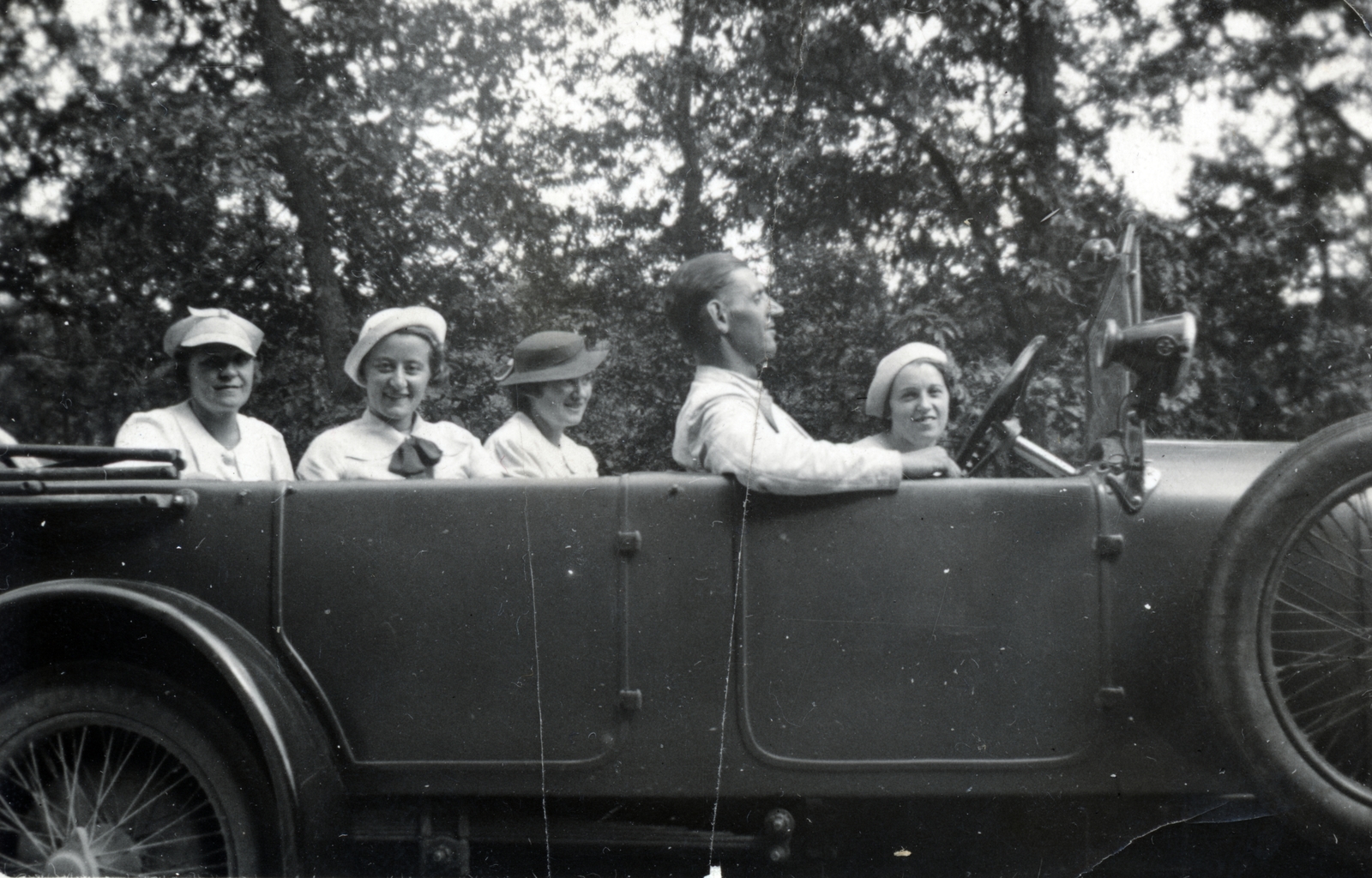 1936, Mario Cossu, girls'n'cars, Fortepan #212443