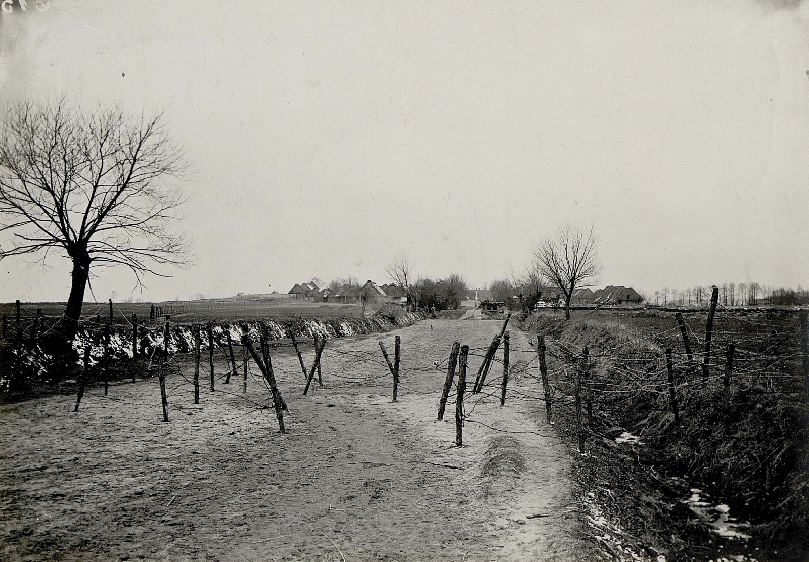 1915, Österreichische Nationalbibliothek, wire obstacle, Fortepan #212747