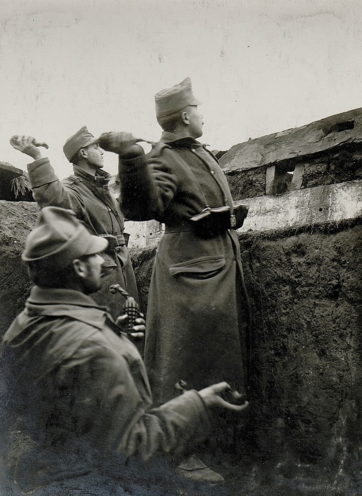 Ukraine, (mlinivi járás, ekkor Stawiszcze), a Császári és Királyi Hadsereg állása a településtől keletre. A felvétel 1915. december 15-én készült., 1915, Österreichische Nationalbibliothek, Fortepan #212759