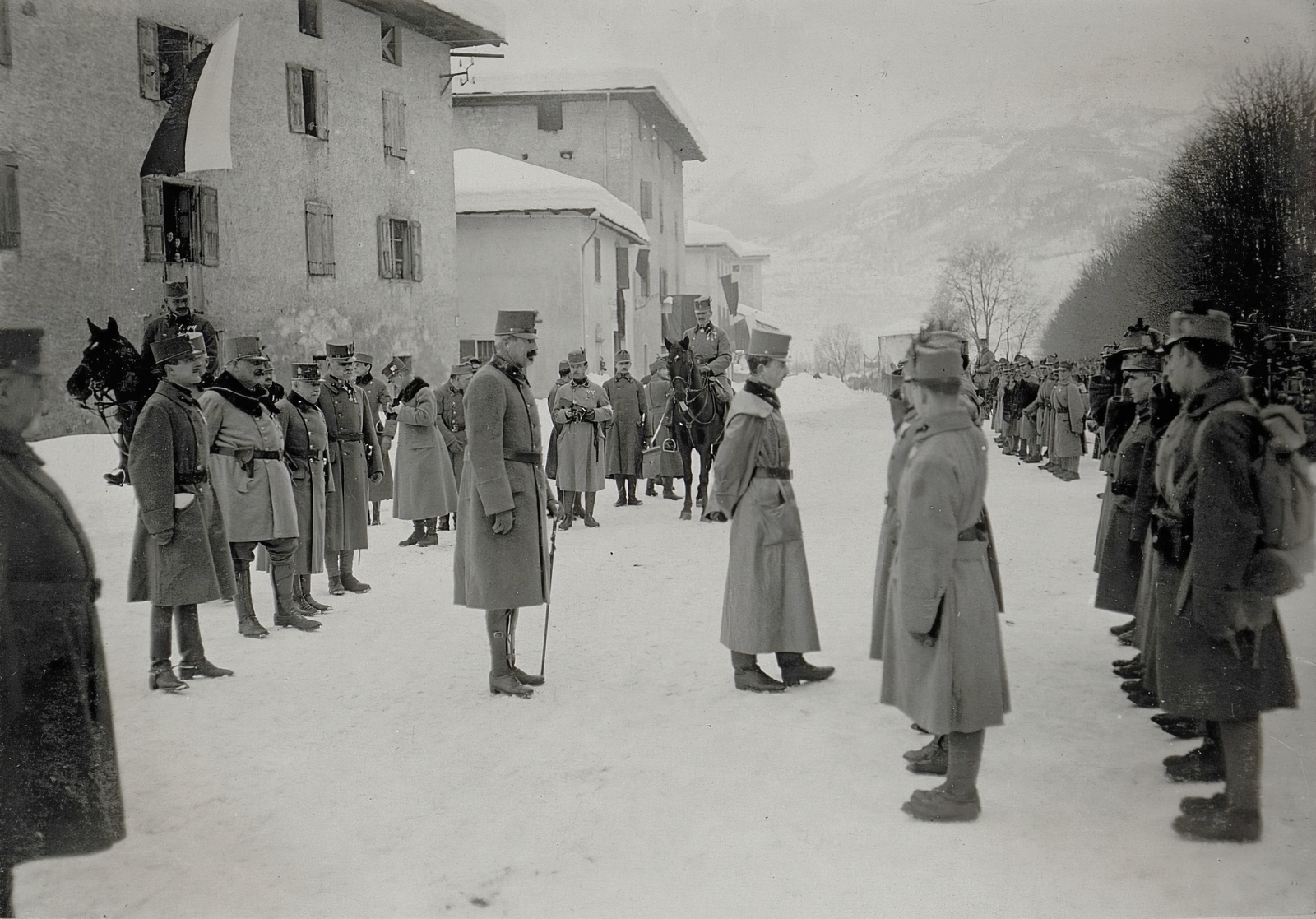 Italy, szemben IV. Károly magyar király. A felvétel 1917. január 17-én készült., 1917, Österreichische Nationalbibliothek, inspection, Fortepan #212780