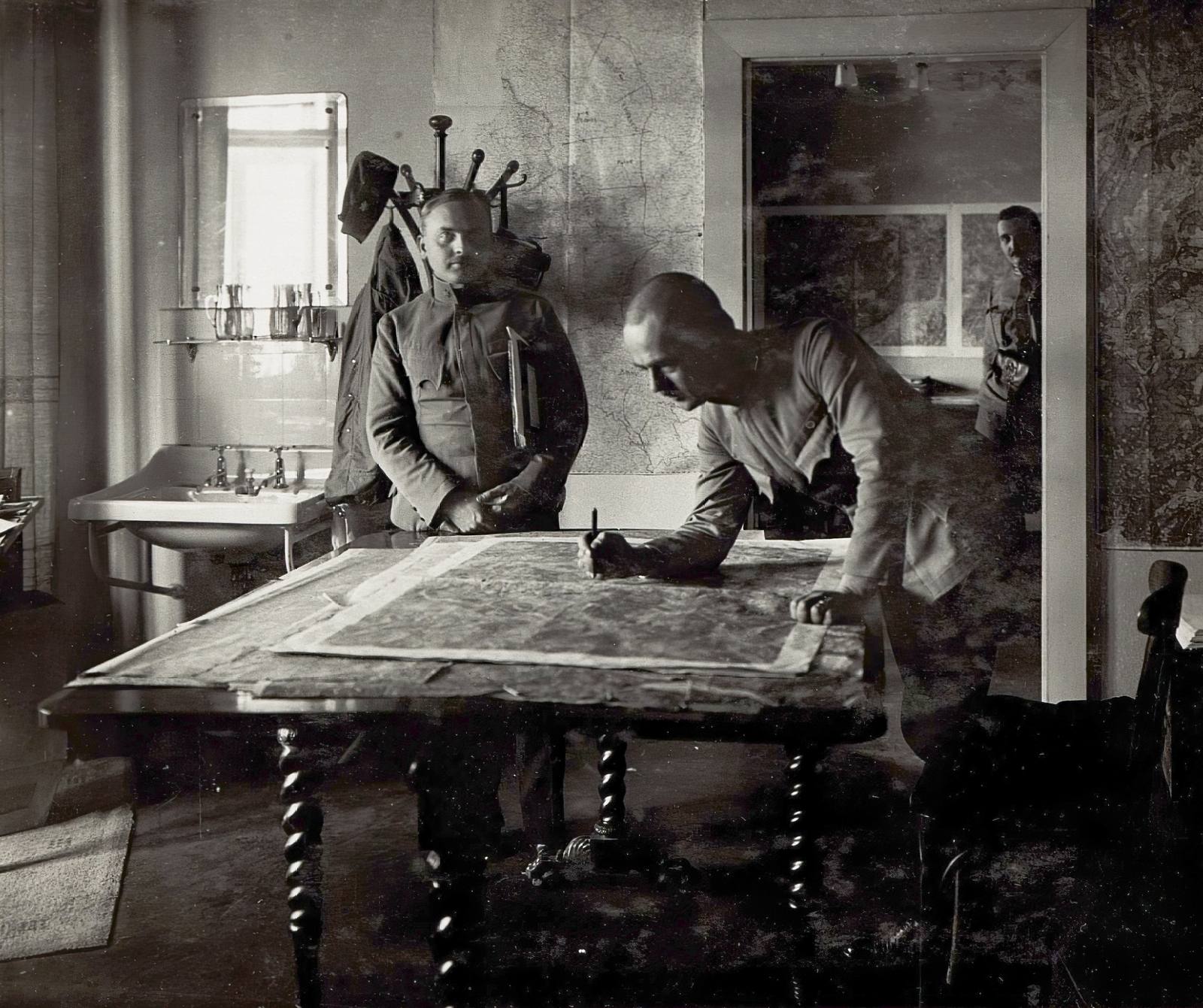 1915, Österreichische Nationalbibliothek, map, soldier, Fortepan #212811