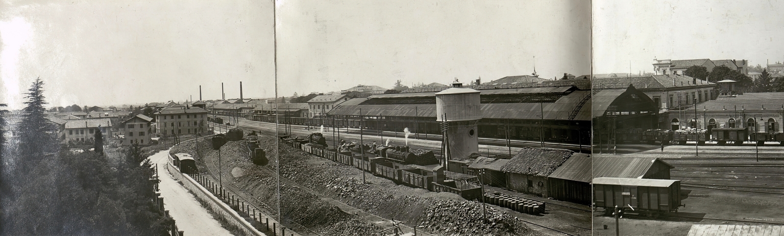 Italy, Udine, pályaudvar, balra a Via Cernaia., 1918, Österreichische Nationalbibliothek, Fortepan #212864