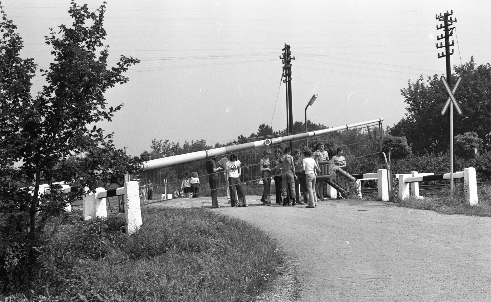 1975, Urbán Tamás, sorompó, Fortepan #213148