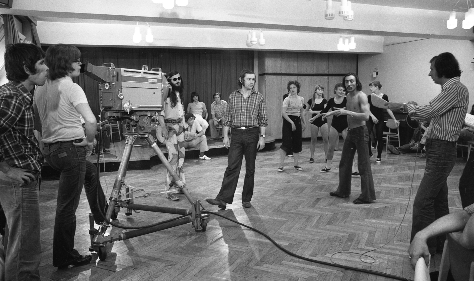 1973, Urbán Tamás, shades, striped dress, Fortepan #213159