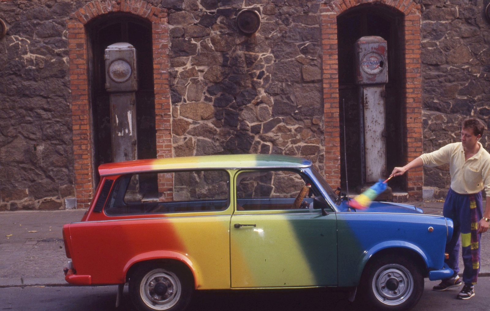 Germany, 1990, Urbán Tamás, colorful, Trabant-brand, Fortepan #213684