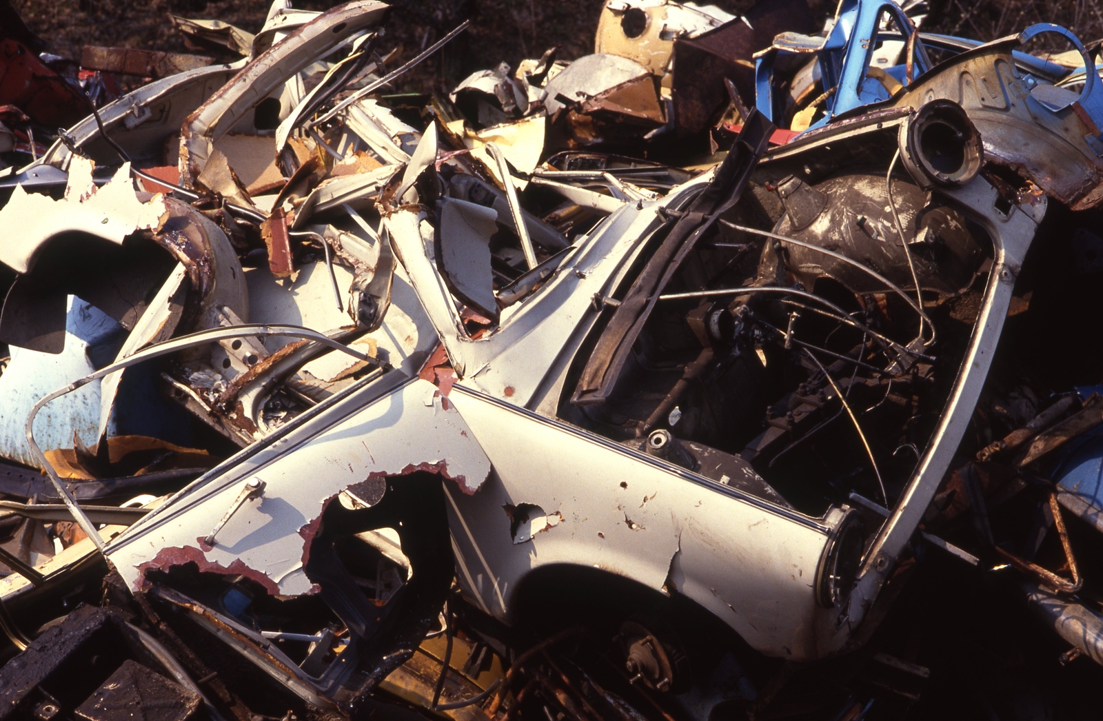 Germany, 1990, Urbán Tamás, colorful, Trabant-brand, wreck, Fortepan #213685