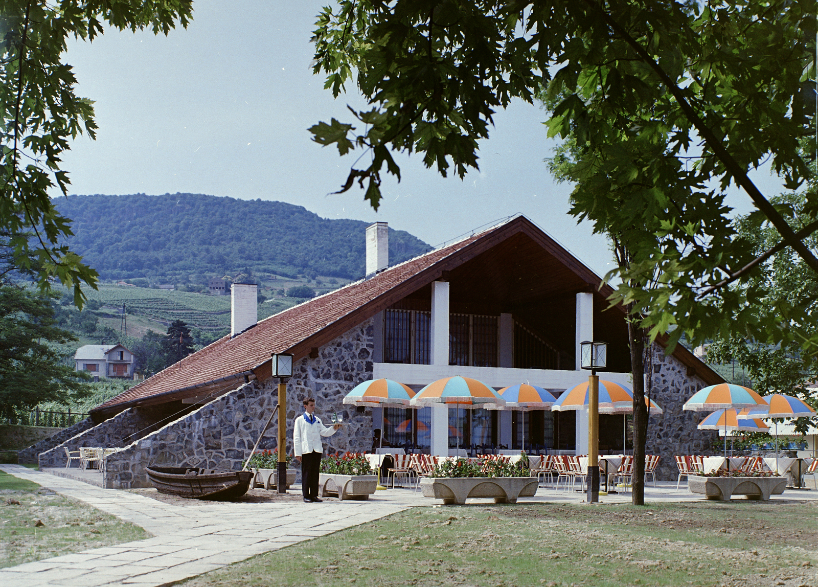 Magyarország,Balaton, Badacsonytomaj, Park utca 5., Halászkert étterem., 1970, FŐFOTÓ, étterem, Fortepan #214402