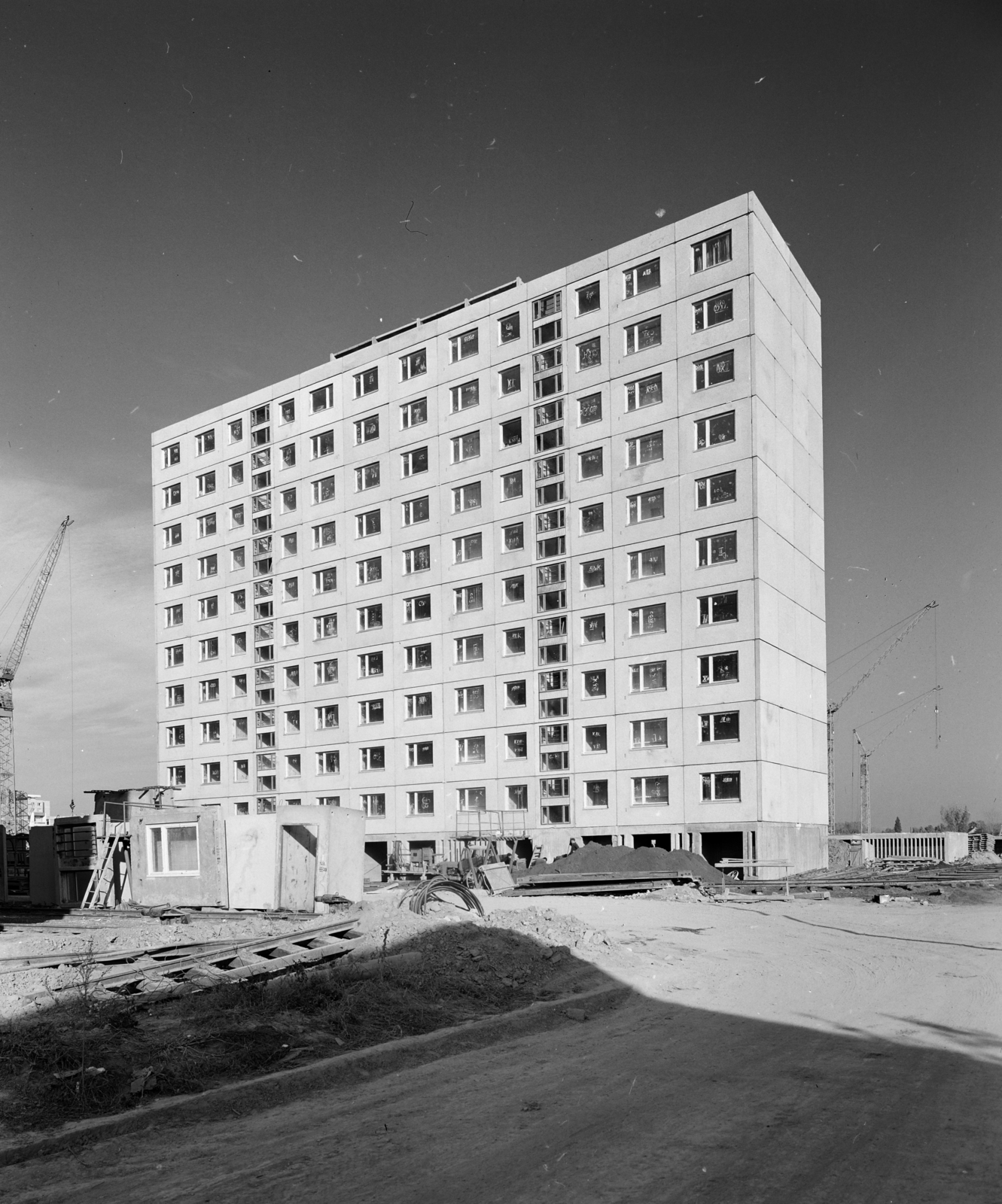 Magyarország, Szeged, a Retek utca 7. számú panelház építkezése., 1970, FŐFOTÓ, Fortepan #214809