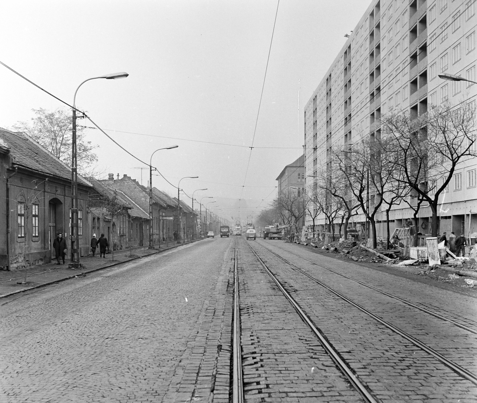 Magyarország, Budapest III., Vörösvári út a Bécsi út felé nézve., 1971, FŐFOTÓ, Budapest, Fortepan #214841