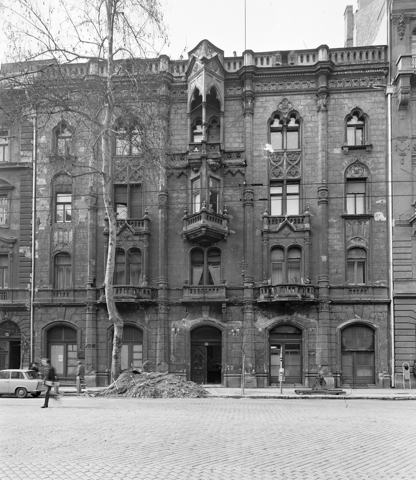 Magyarország, Budapest VII., Damjanich utca 30., 1970, FŐFOTÓ, Trabant 601, Budapest, Fortepan #214848