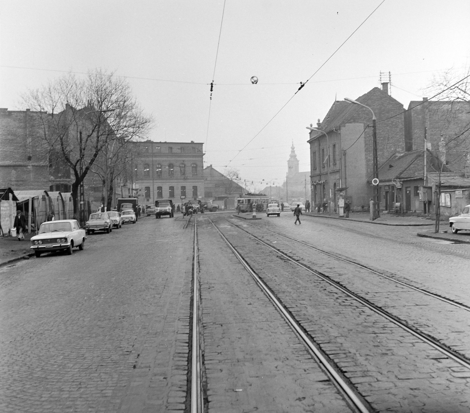 Magyarország, Óbuda, Budapest III., Vörösvári út a Flórián tér felé nézve., 1971, FŐFOTÓ, Budapest, Fortepan #214980