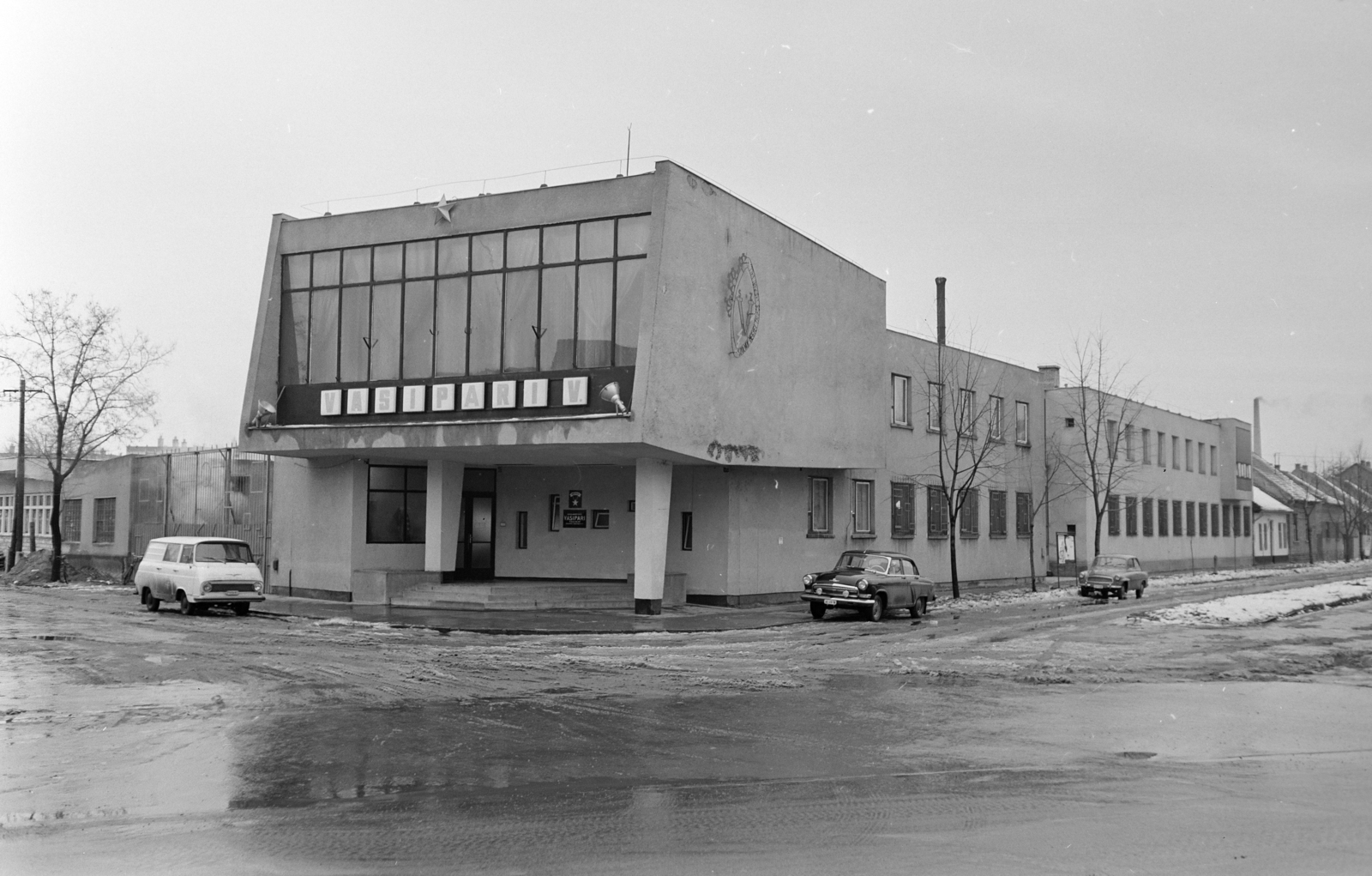 Magyarország, Szolnok, Bercsényi utca - Hunyadi János út sarok, Szolnoki Vasipari Vállalat., 1971, FŐFOTÓ, Fortepan #215104