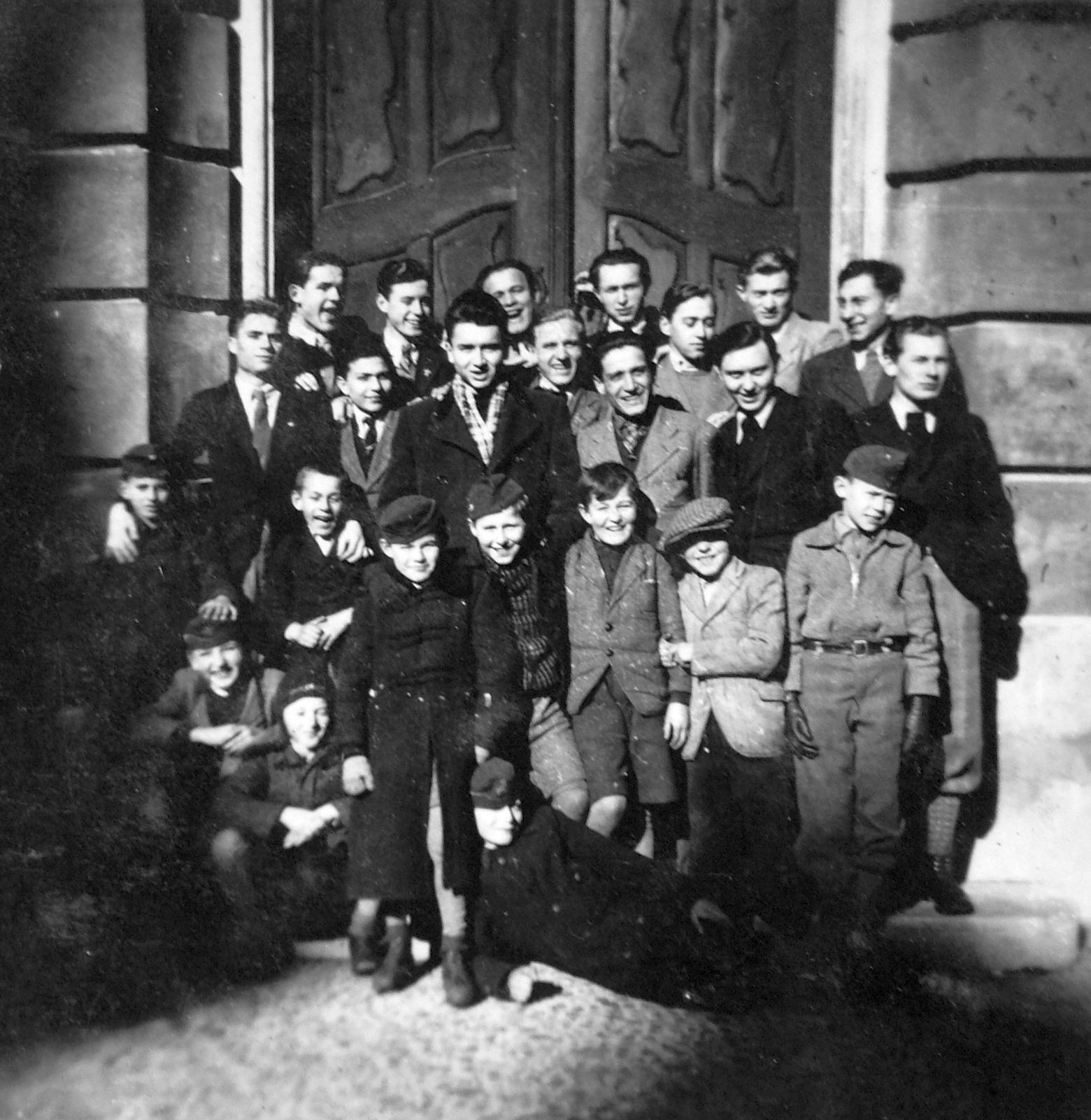 1935, Nagy Csilla, Bocskai coat, tableau, coat, boys, Fortepan #21512