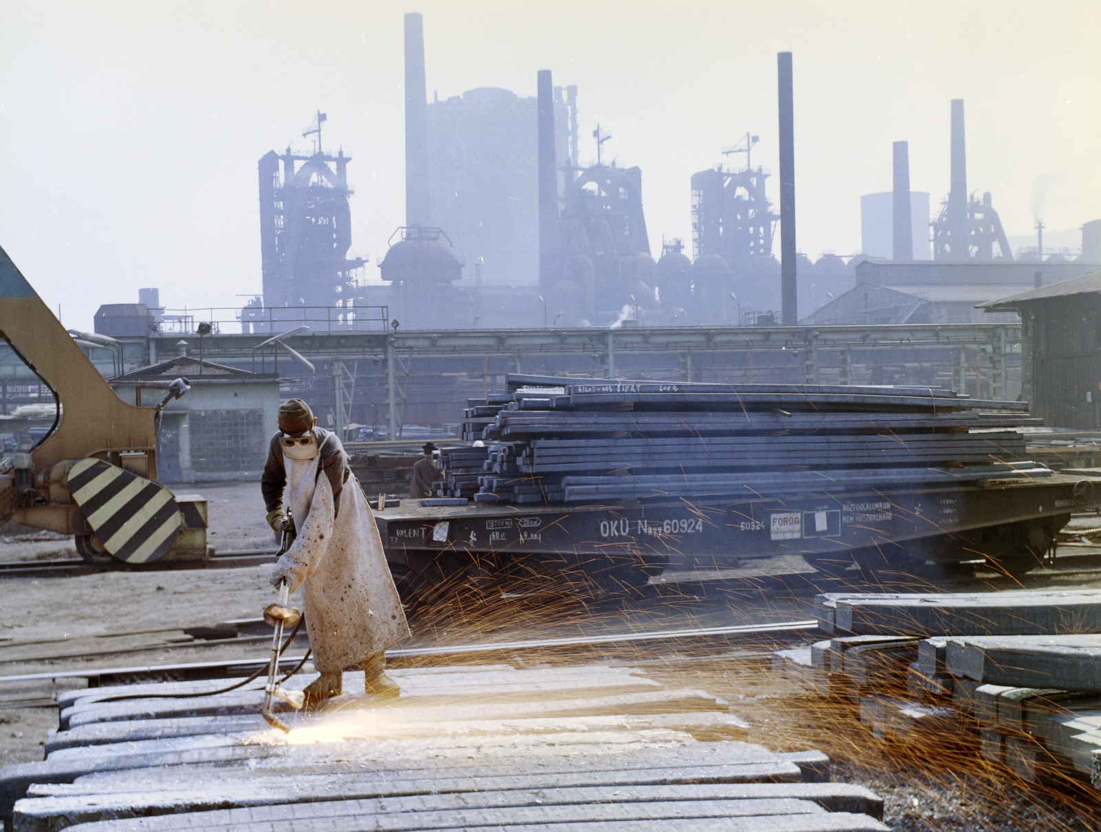 Hungary, Ózd, Ózdi Kohászati Üzemek., 1971, FŐFOTÓ, colorful, Fortepan #215375