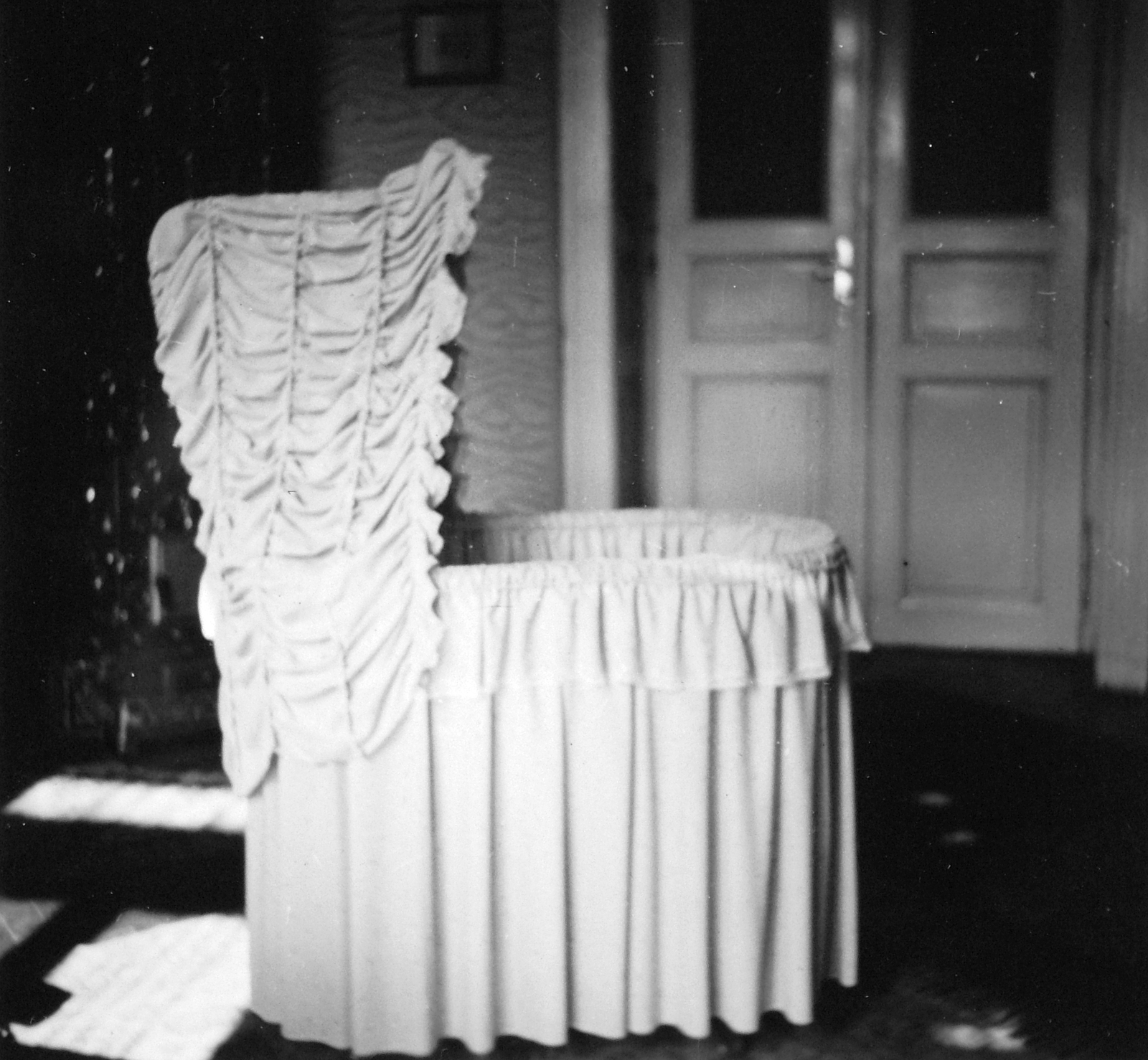 1944, Hegedűs Judit, bölcső, Fortepan #21539