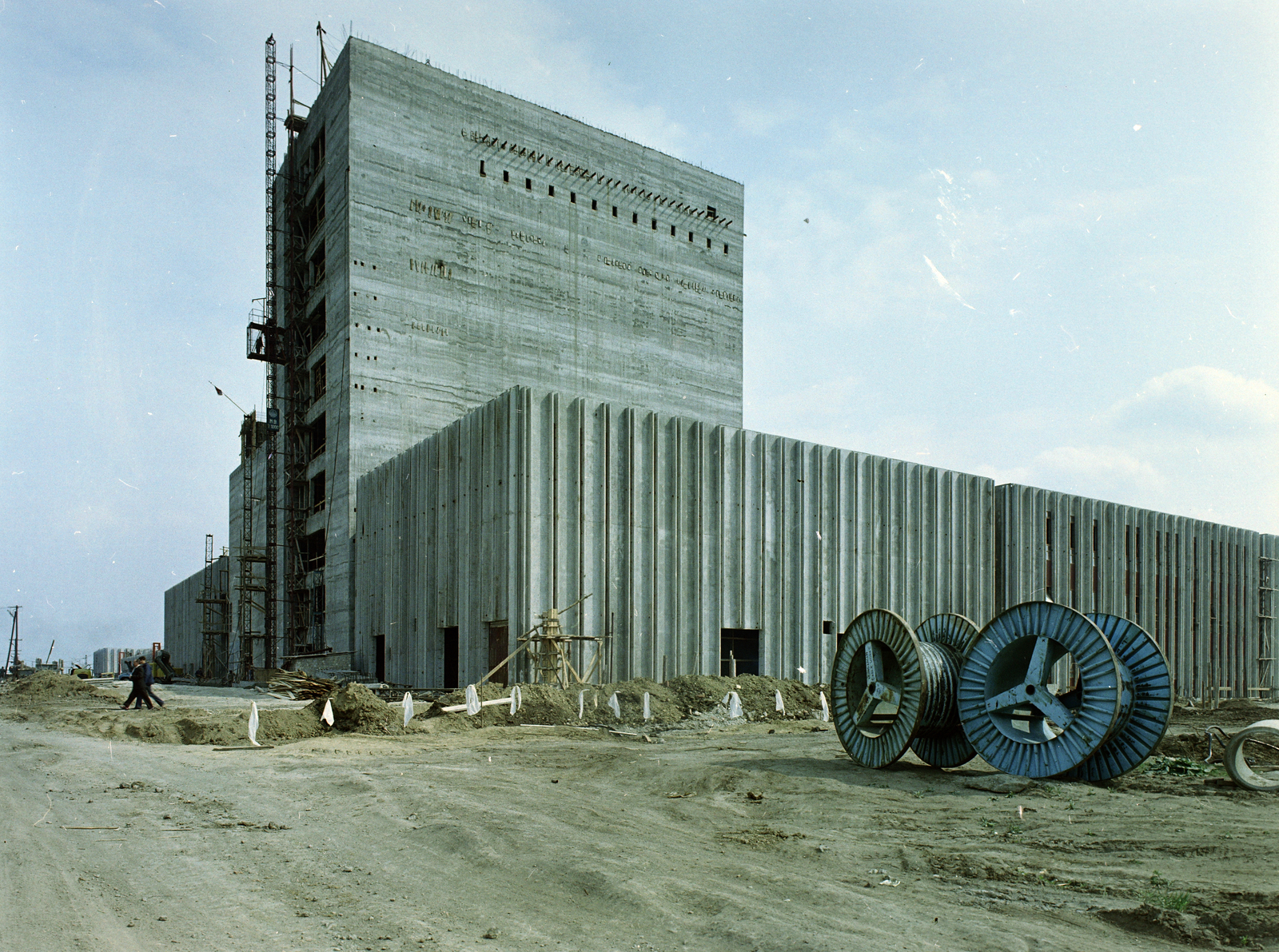 Hungary, Bőcs, a Borsodi Sörgyár építkezése., 1972, FŐFOTÓ, Fortepan #215604