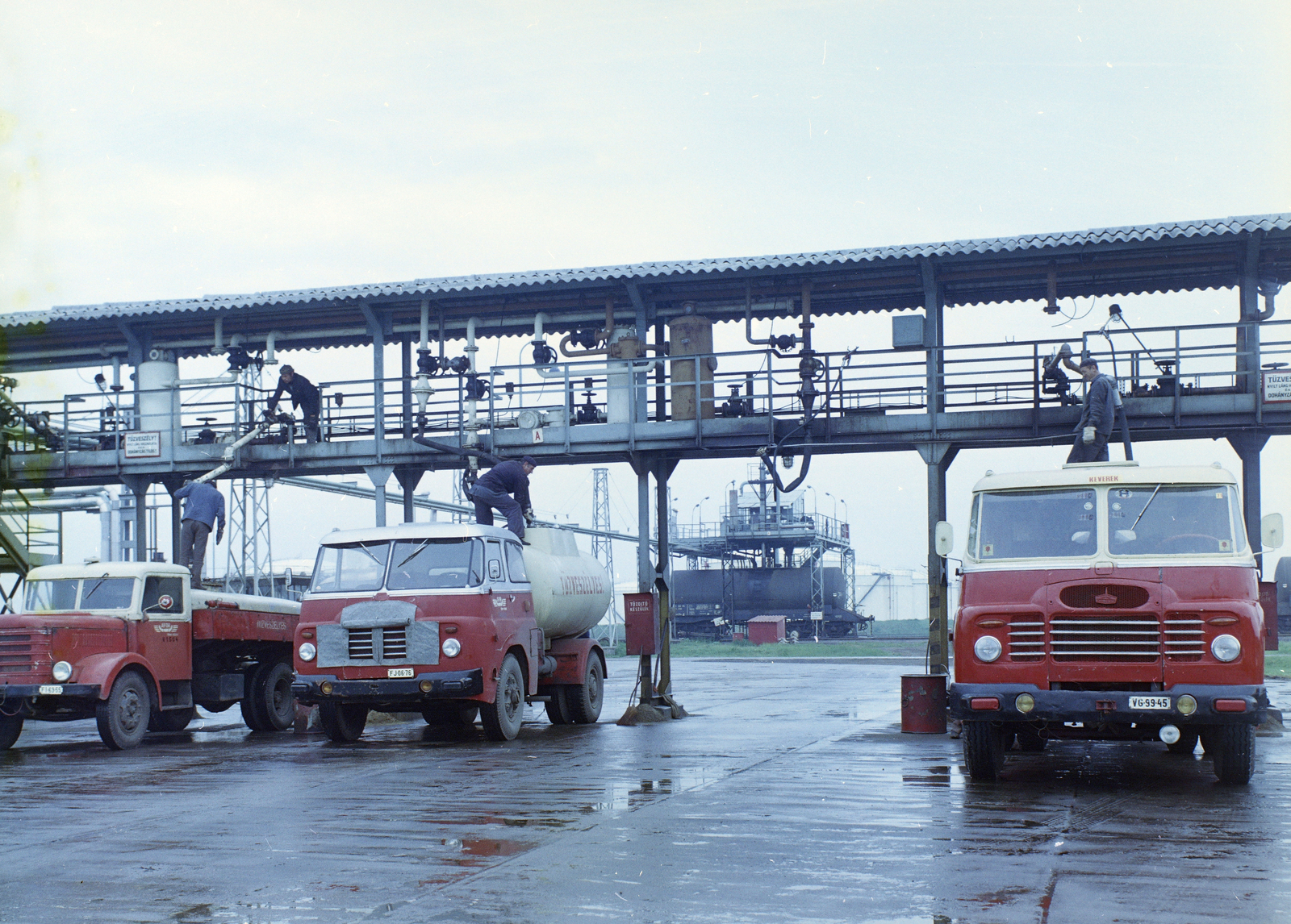 Hungary, 1973, FŐFOTÓ, colorful, Csepel-brand, tanker, Csepel D-707, Fortepan #215789