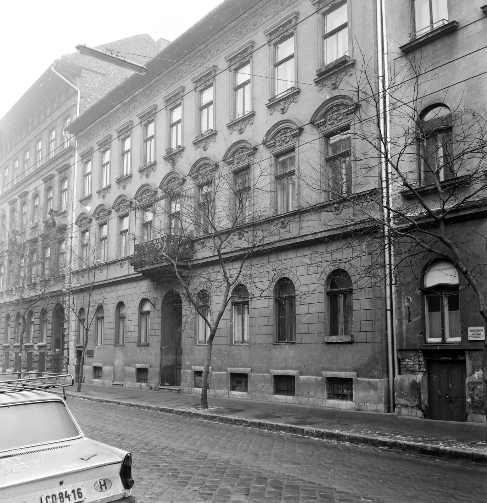 Hungary, Budapest VII., szemben középen a Nefelejcs utca 13-as számú ház., 1973, FŐFOTÓ, Budapest, number plate, Fortepan #215908