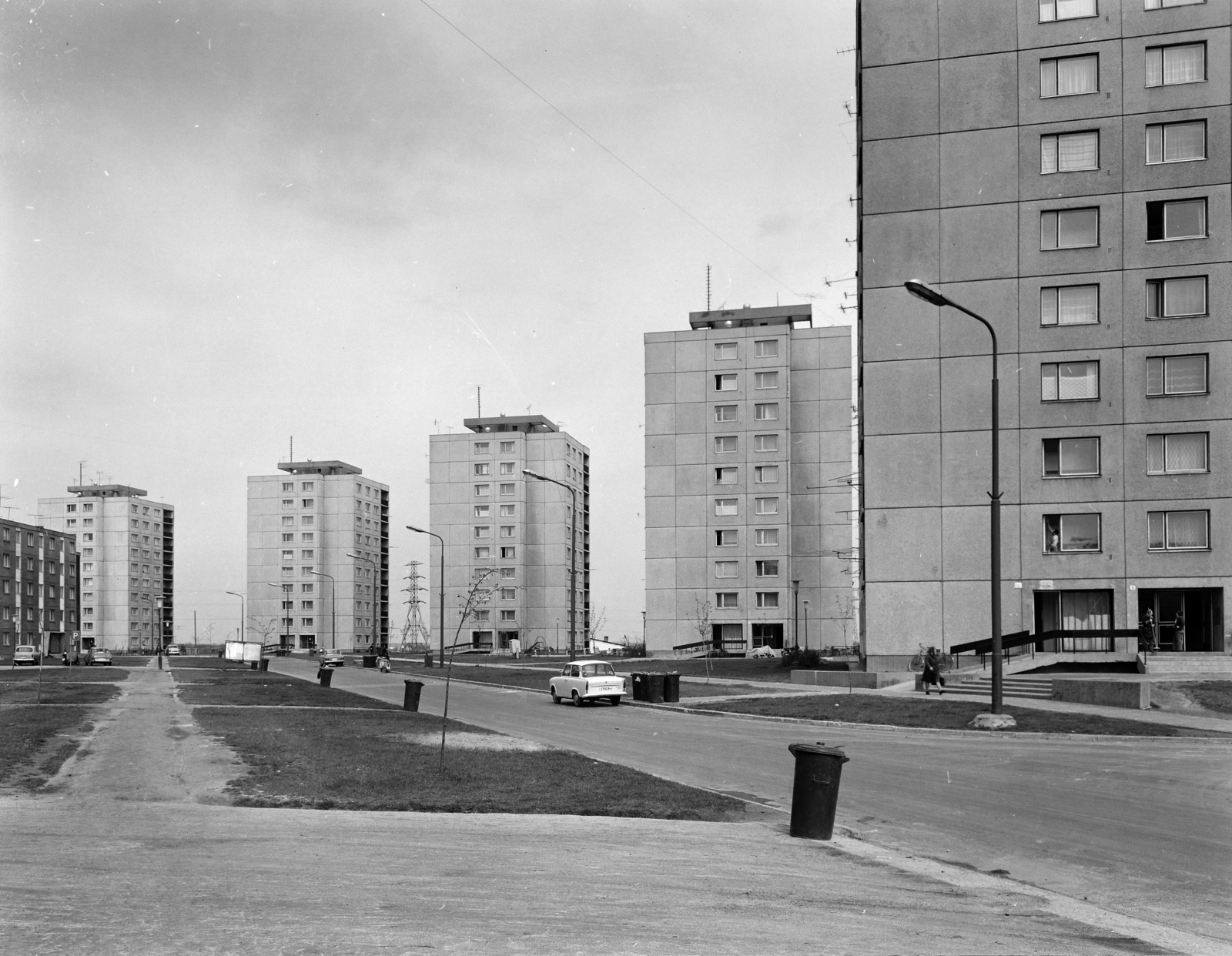 Magyarország, Dunaújváros, Weiner Tibor körút., 1973, FŐFOTÓ, lakótelep, Fortepan #215945