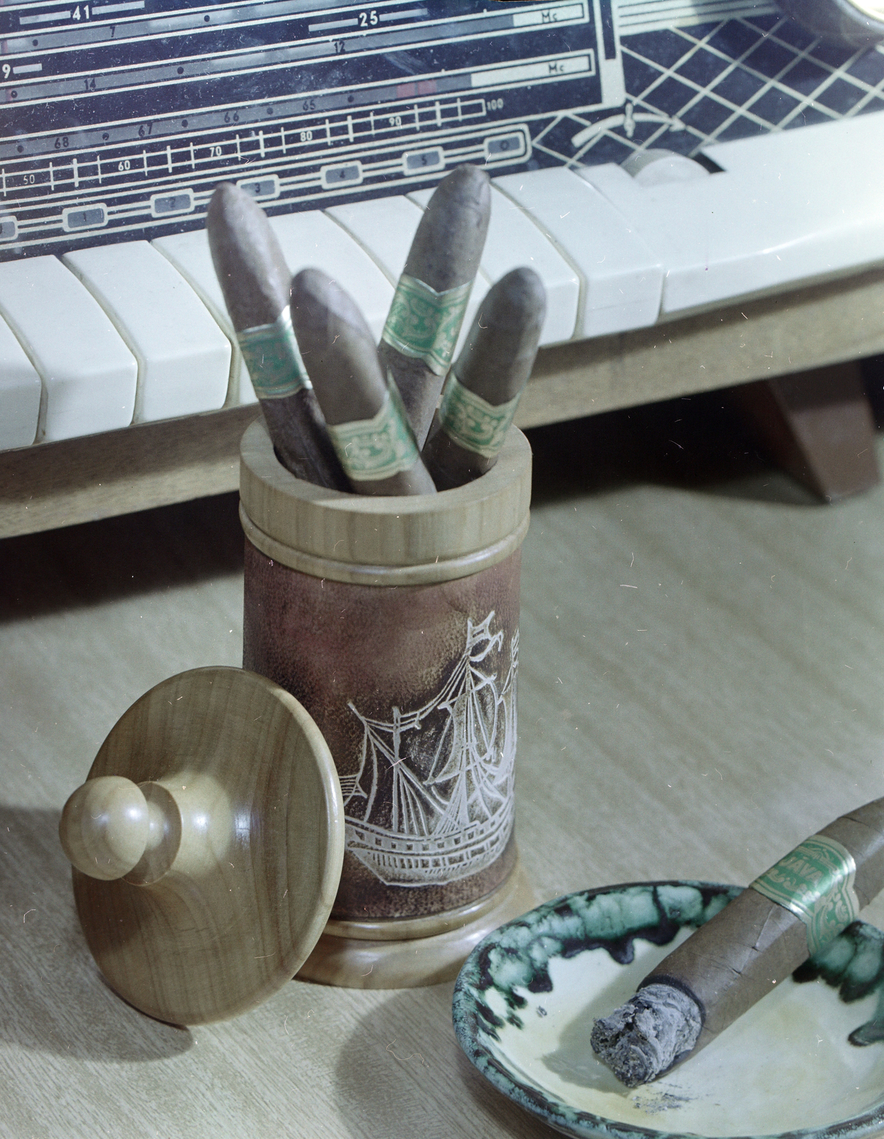 1973, FŐFOTÓ, smoking, still life, cigar, Fortepan #216006