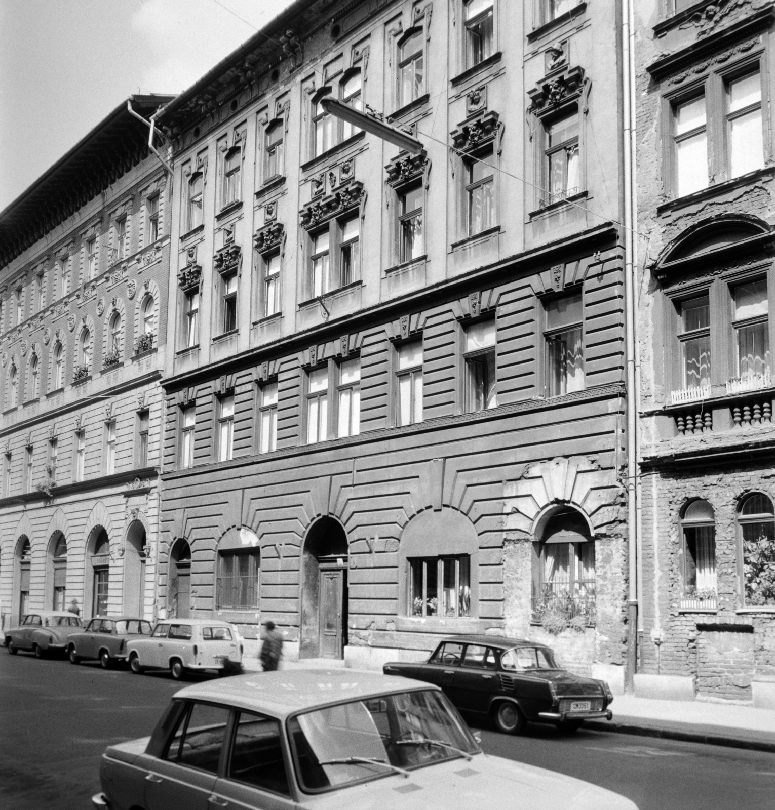 Hungary, Budapest VII., Murányi utca, szemben középen az 55-ös számú ház., 1974, FŐFOTÓ, number plate, Budapest, Fortepan #216322