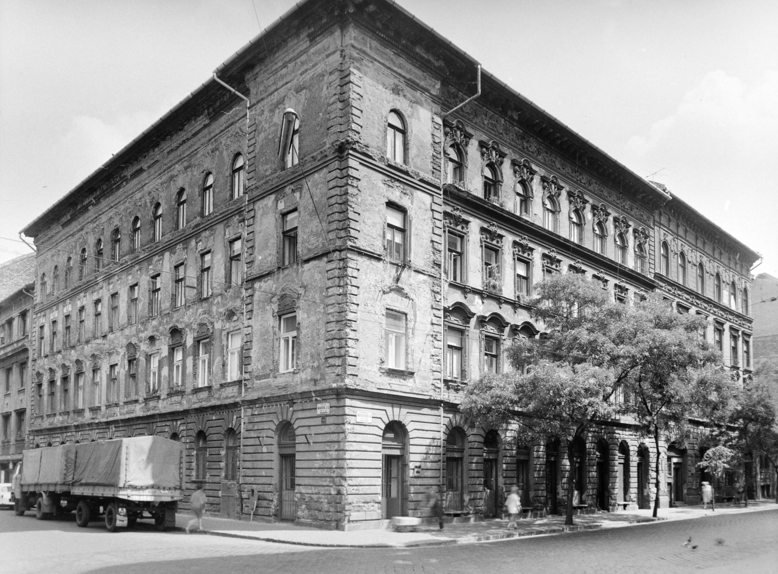 Hungary, Budapest VII., Nefelejcs utca 43-as számú ház a Marek József utca sarkán., 1974, FŐFOTÓ, Budapest, Fortepan #216327