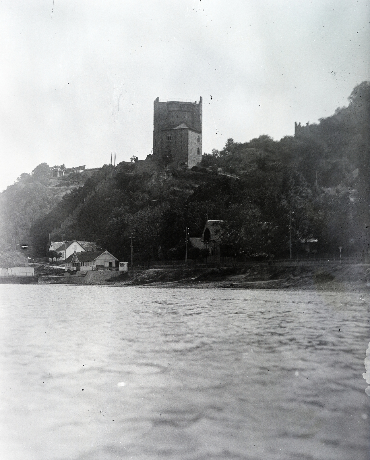 Hungary,Danube Bend, Visegrád, az Alsóvár lakótornya / Salamon-torony., 1924, Major Lajos, Danube, Fortepan #216363