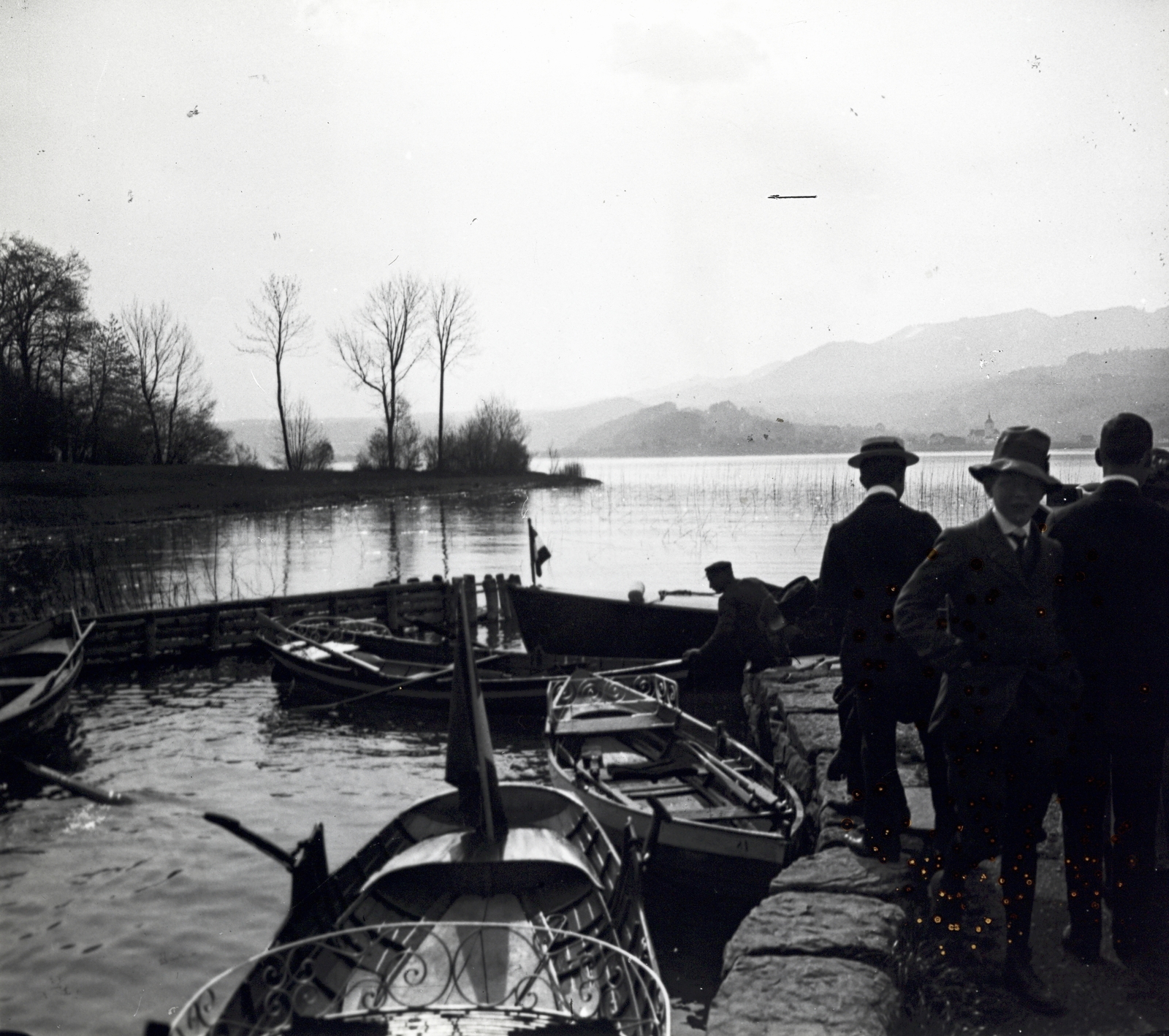 1914, Major Lajos, port, boat, Fortepan #216398