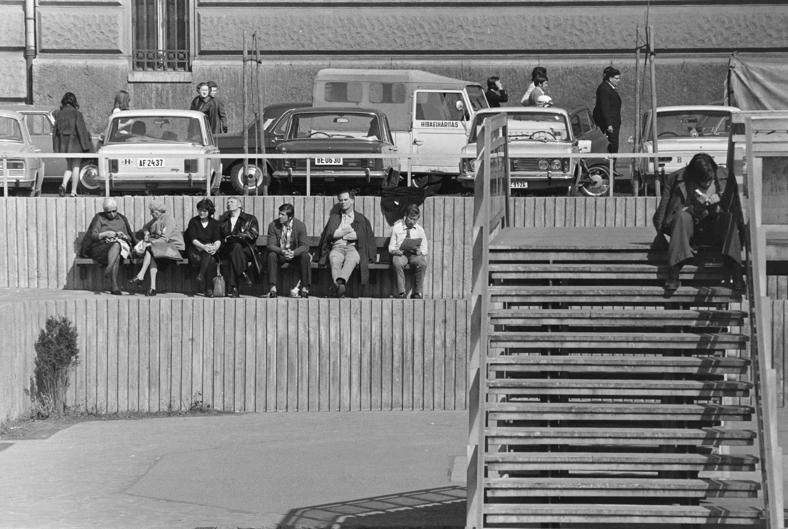 Magyarország, Budapest V., Március 15. tér., 1975, Gothár Péter, rendszám, Budapest, Polski Fiat 125p, Fortepan #216440