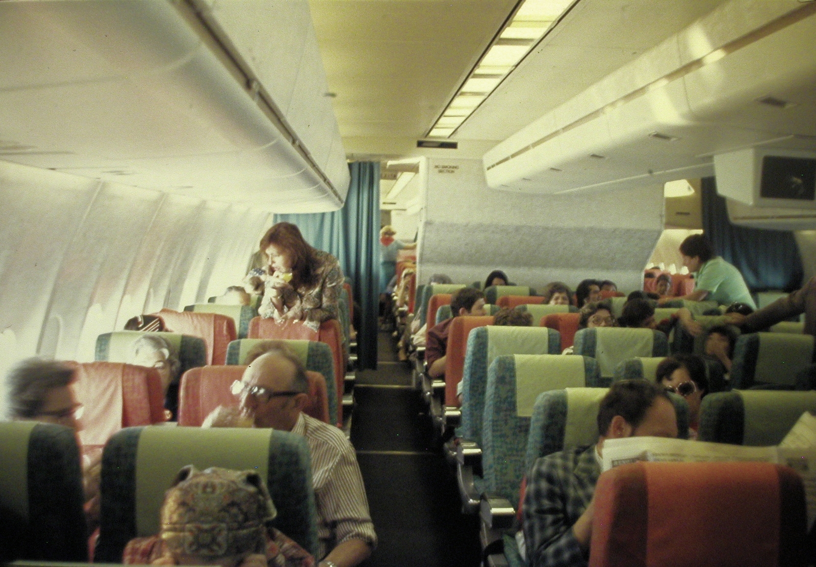 1975, Fortepan, colorful, flying, airplane, passenger, Fortepan #21667