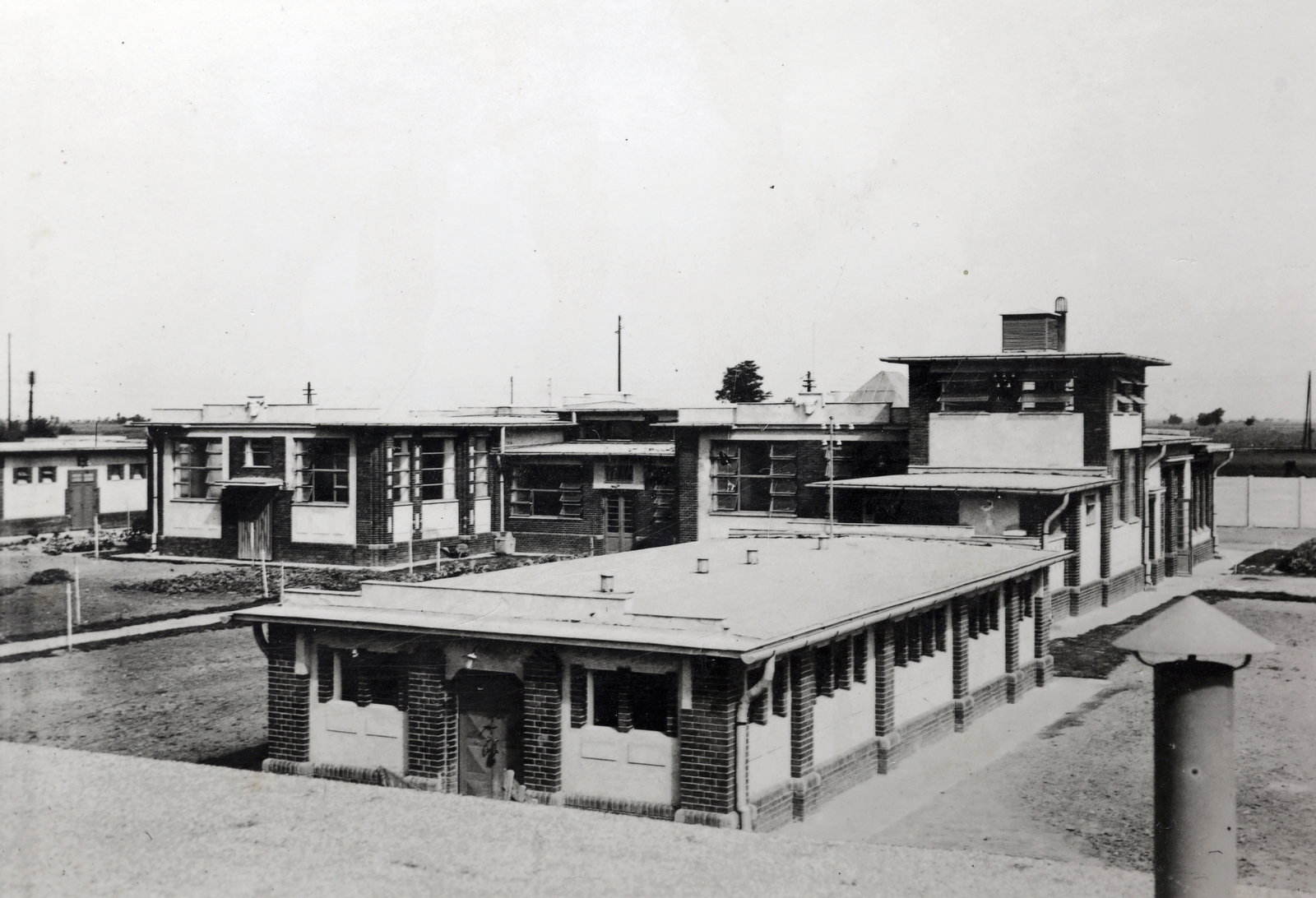 Hungary, Cegléd, Közvágóhíd az átadásakor., 1934, Kádár István, modern architecture, slaughterhouse, Fortepan #216898