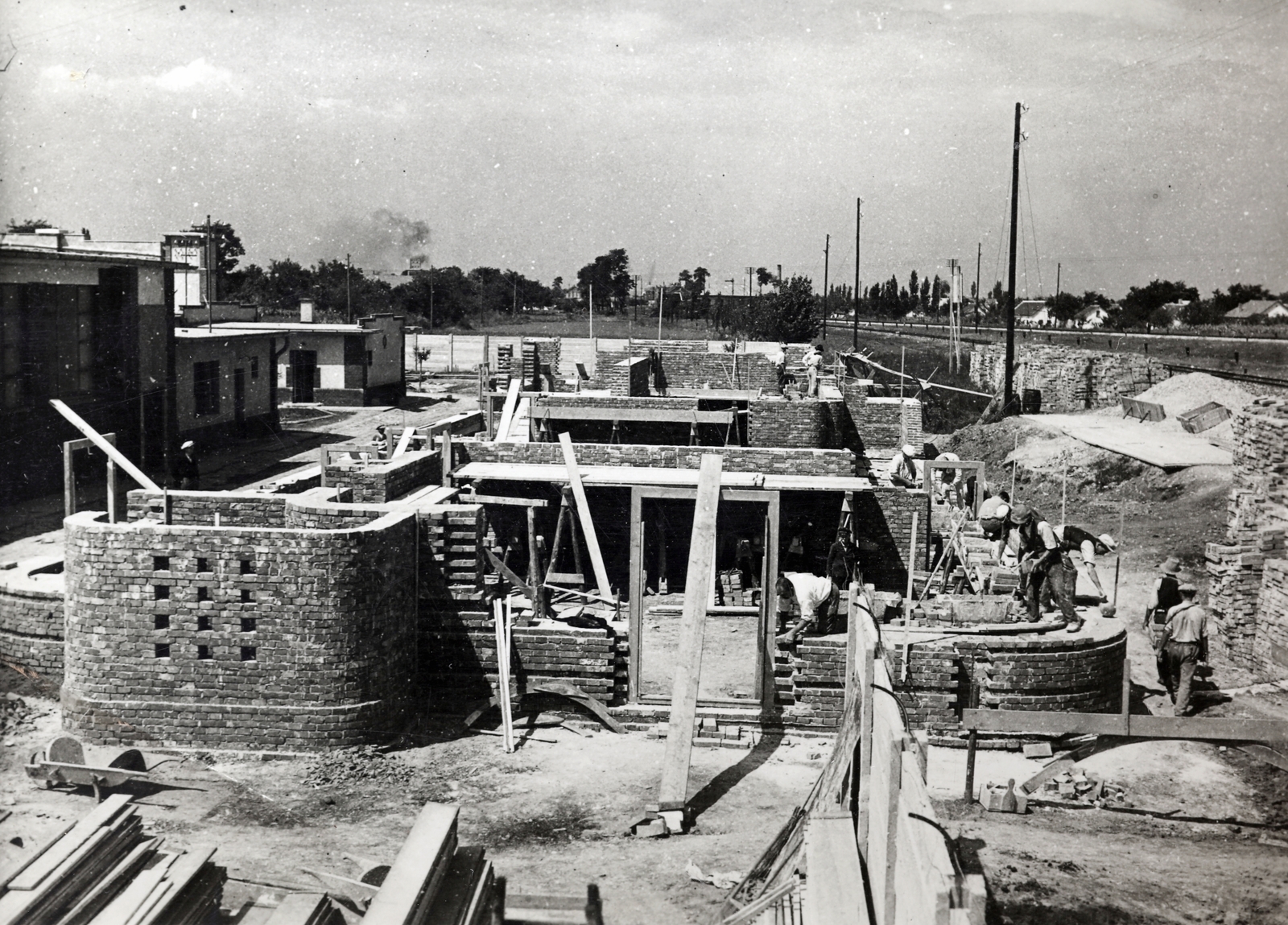 1934, Kádár István, construction, building material, Fortepan #216899