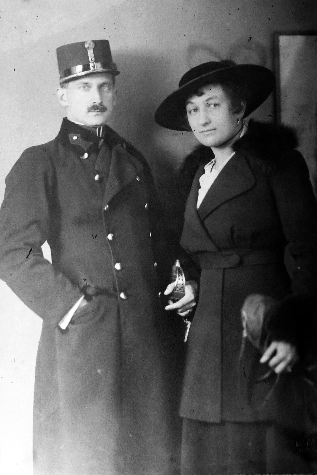 Hungary, Szabó Béla Leó festőművész és felesége., 1918, Törökbálint Anno - Magyarszéky Gábor, Fortepan #217541