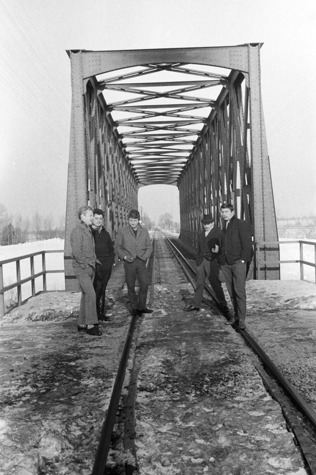1965, Almássy László, railway bridge, bridge, rails, Fortepan #217902