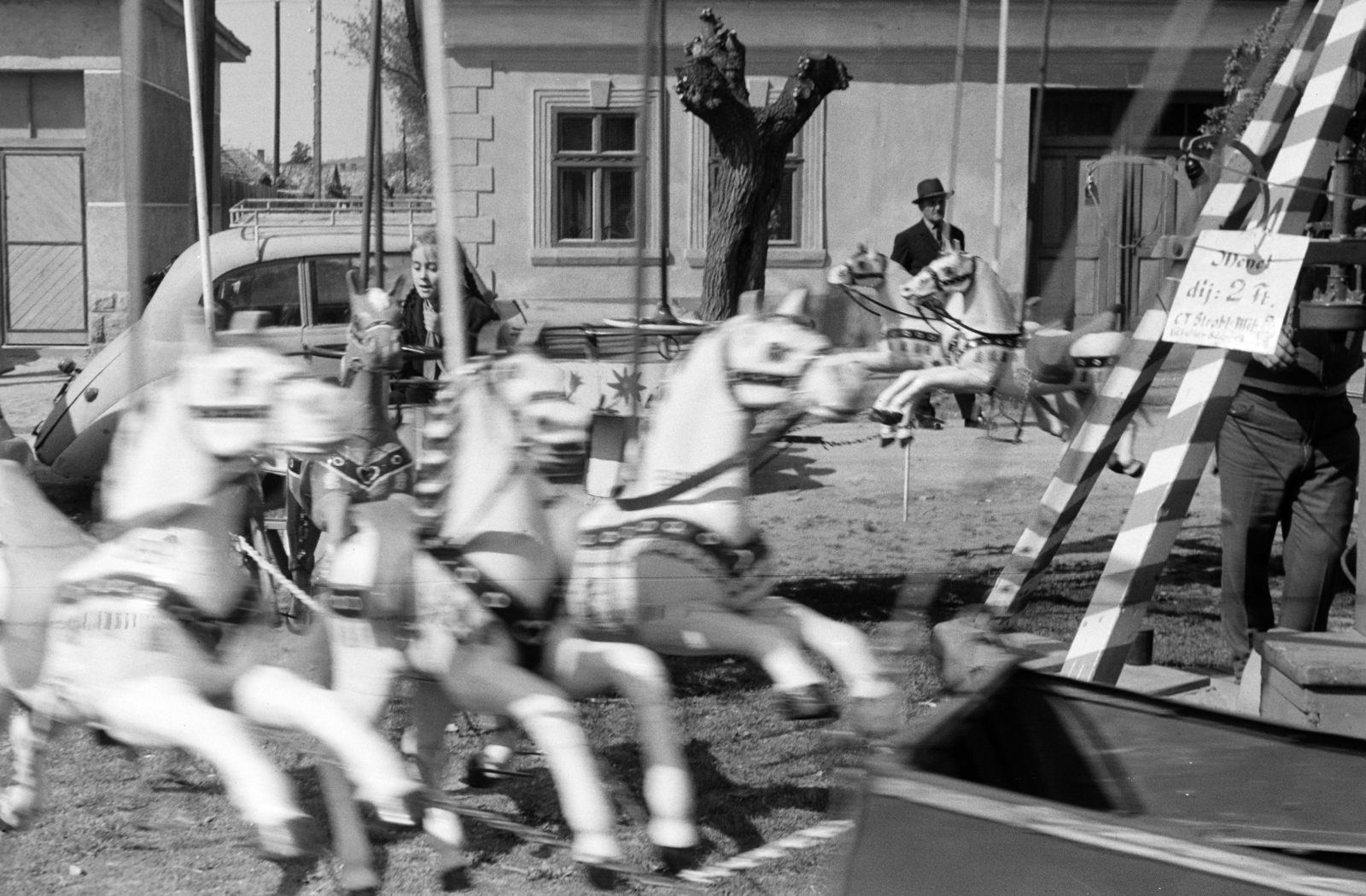 1971, Almássy László, körhinta, bemozdulás, Fortepan #217926