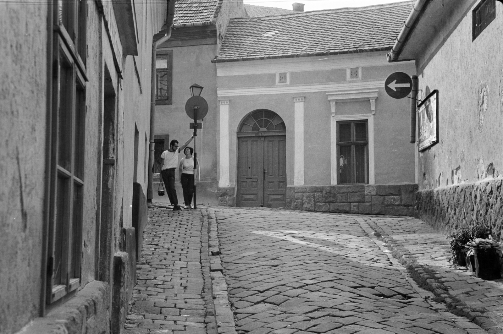 Hungary, Szentendre, Bercsényi Miklós utca, szemben a Bogdányi út (Vöröshadsereg utca) épületei., 1967, BL, Fortepan #218145