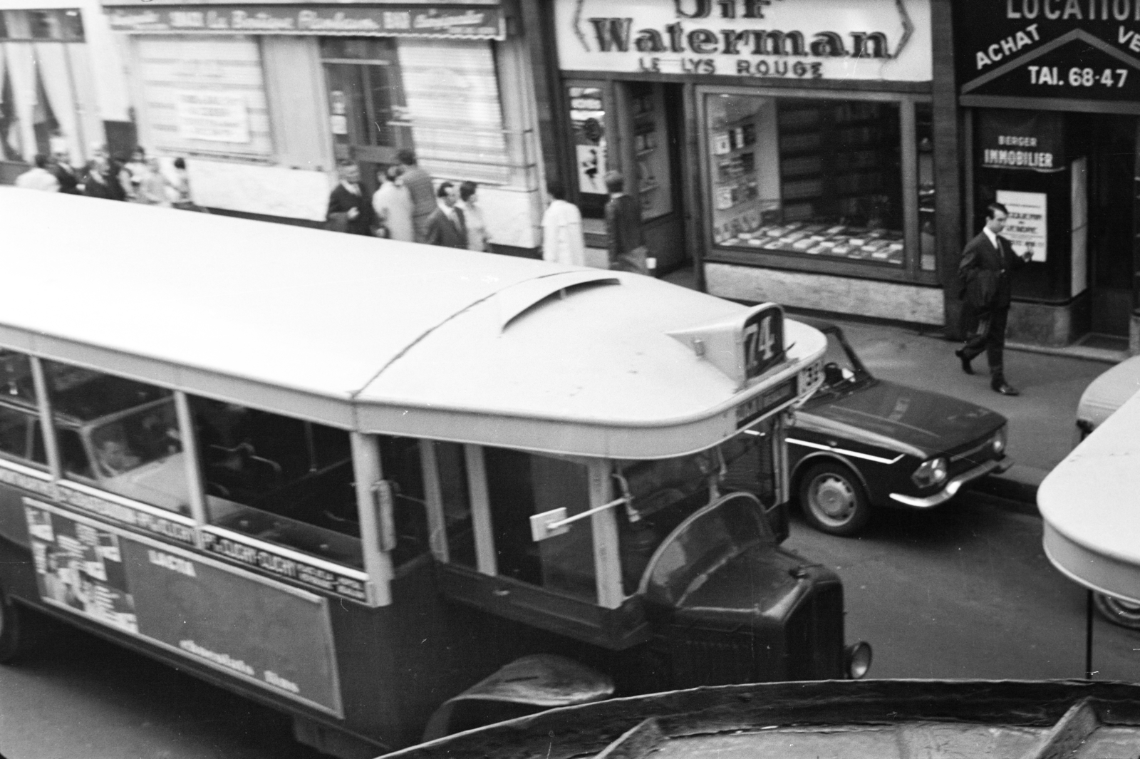 France, Paris, Rue du Faubourg Montmartre, kilátás a 38-as számú épületből., 1967, BL, Fortepan #218151
