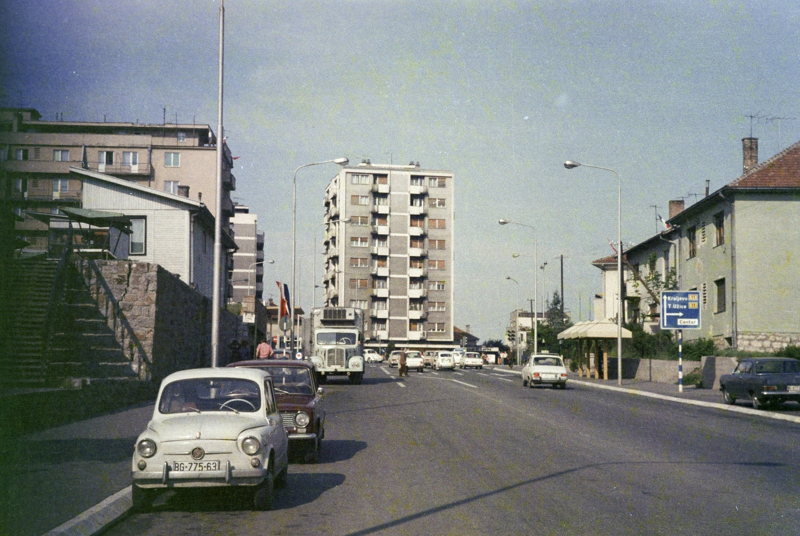 Serbia, Belgrade, ulica Požeška., 1970, BL, colorful, Yugoslavia, Fortepan #218340