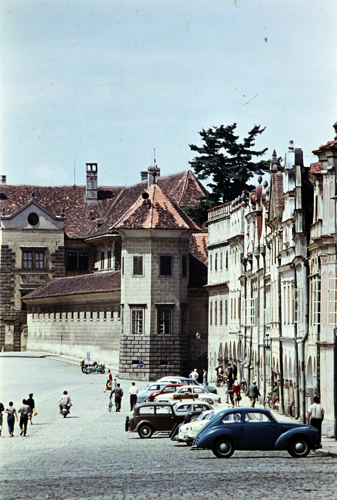 Czech Republik, Telč, Piactér (náměstí Zachariáše z Hradce)., 1959, Hunyady József, colorful, Fortepan #218819