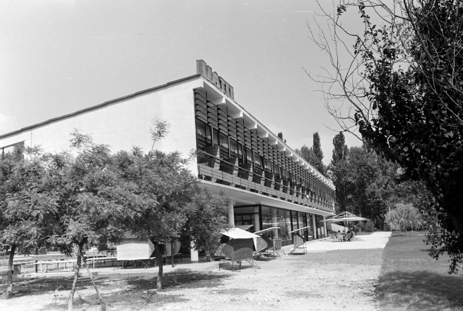 Hungary,Lake Balaton, Tihany, Kis Tihany Szálló (Motel)., 1963, Hunyady József, Fortepan #218876