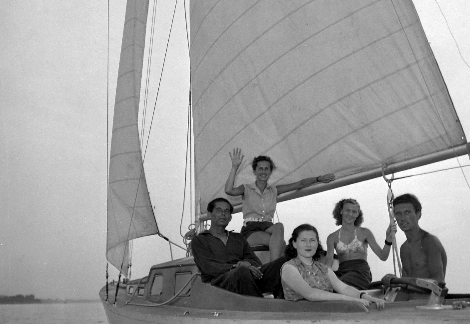 1955, Kotnyek Antal, sailboat, Fortepan #21891