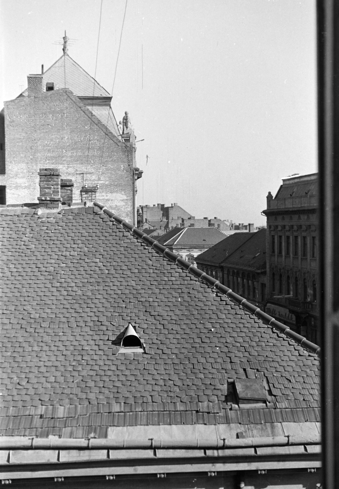 Hungary, Miskolc, Széchenyi utca, kilátás a Miskolci Nemzeti Színház épületéből., 1964, Hunyady József, Fortepan #218914