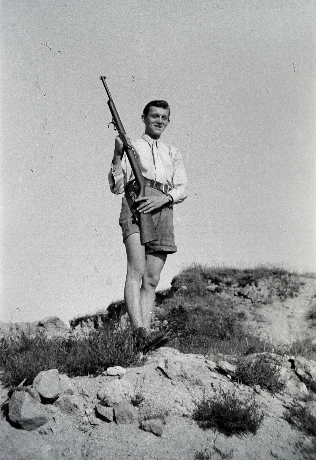 1940, Kellner Ludwig, gun, Fortepan #219068